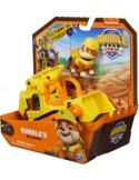 Rubble & Crew, veicolo da lavoro di Rubble, bulldozer giocattolo con parti mobili, personaggio Rubble incluso, 3 anni+