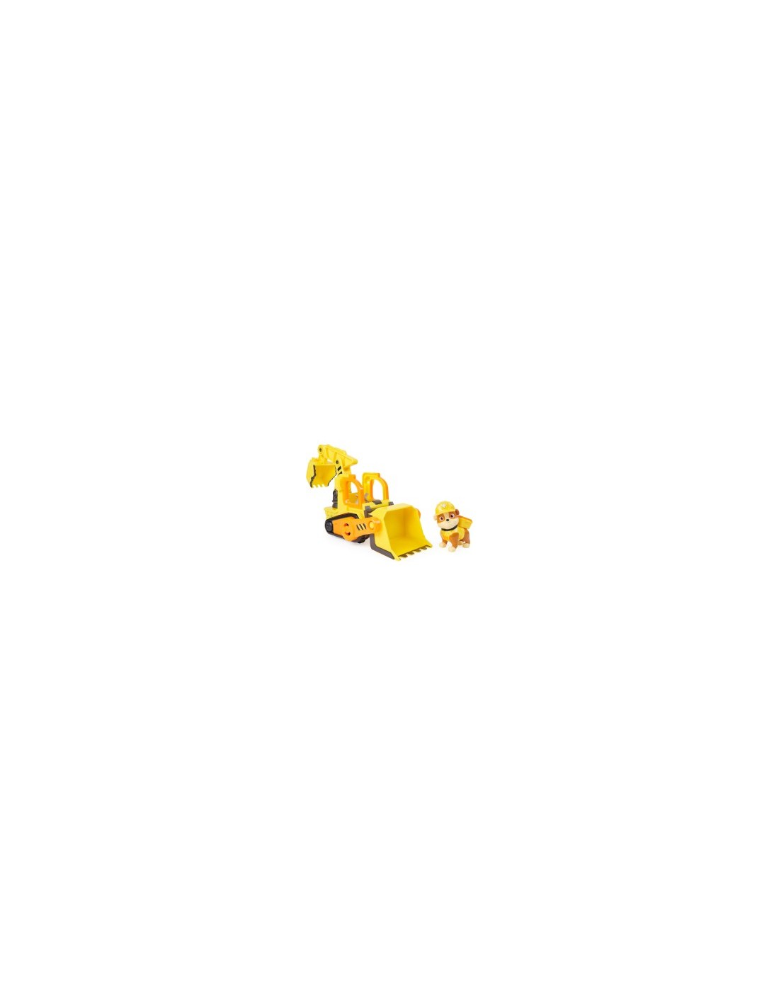 Rubble & Crew, veicolo da lavoro di Rubble, bulldozer giocattolo con parti mobili, personaggio Rubble incluso, 3 anni+