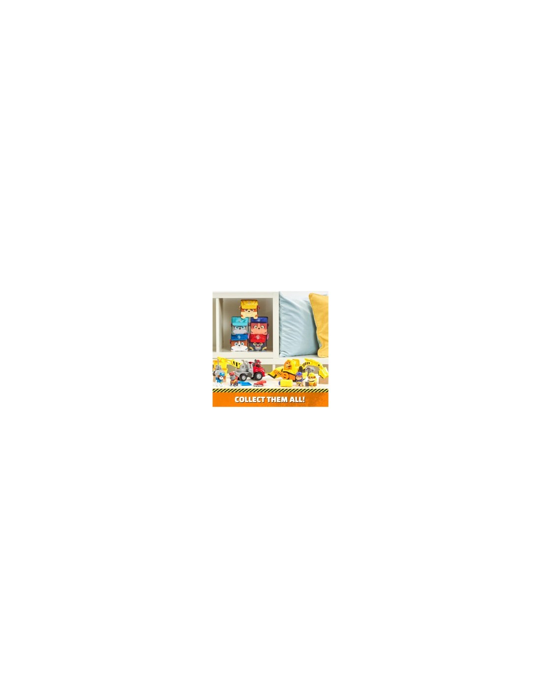Rubble & Crew, veicolo da lavoro di Rubble, bulldozer giocattolo con parti mobili, personaggio Rubble incluso, 3 anni+