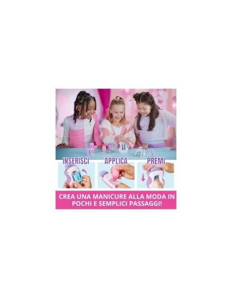 Cool Maker GO GLAM, Macchina Decora Unghie, Decora 200 Unghie con 4 Motivi, 2 Applicatori di Smalto e Maschera per Unghie, 7+