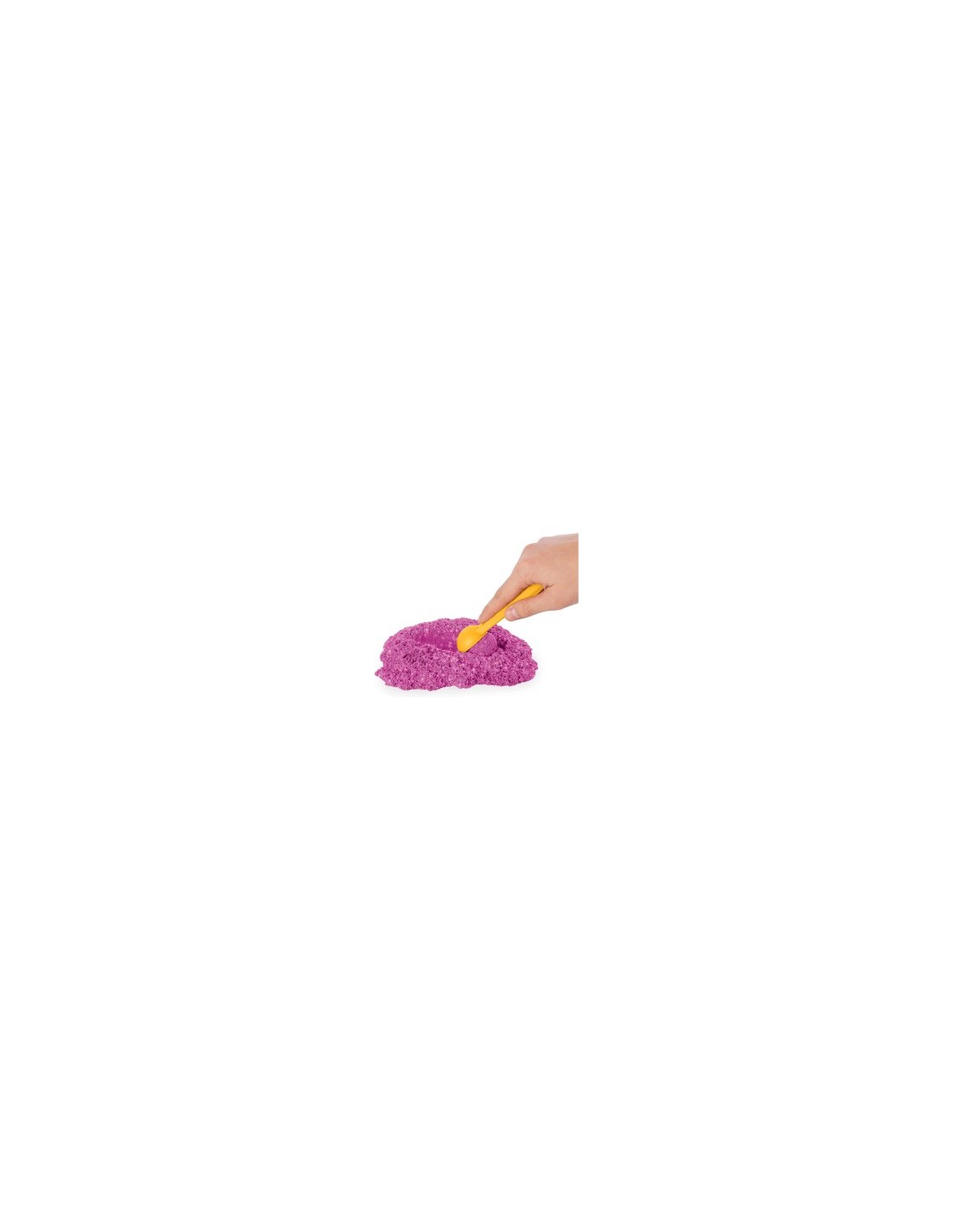 Kinetic Sand, sabbia cinetica rosa, glitterata, castello di sabbia, giocattoli per bambini, accessori inclusi