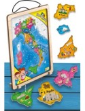 I'm a Genius Italia Supermagnetica - Puzzle di Legno con Regioni Magnetiche