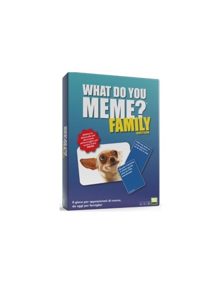 YAS Games What Do You Meme Family, gioco di società per tutta la famiglia, 300 carte didascalia, 65 carte immagine, 1 cavalletto