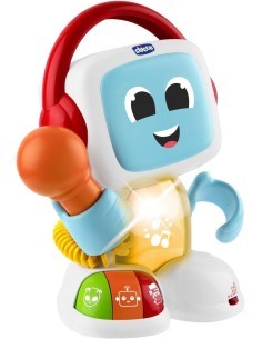 Robit Canta con Me, Gioco Musicale Elettronico, Microfono Reale, Effetti Vocale, 3-6 Anni, Chicco