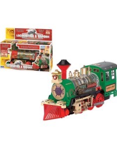 LOCOMOTIVA VAPORE 10759 A BATTERIA LUCI SUONI