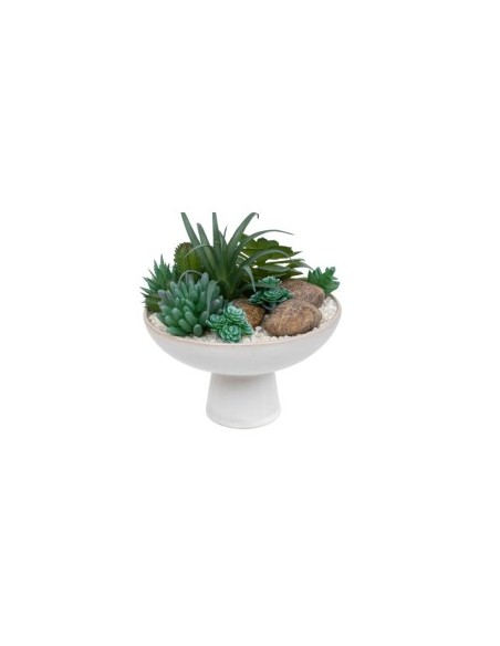 COMPOSIZIONE 198132 SOLEYA 19X20CM CON VASO CERAMICA