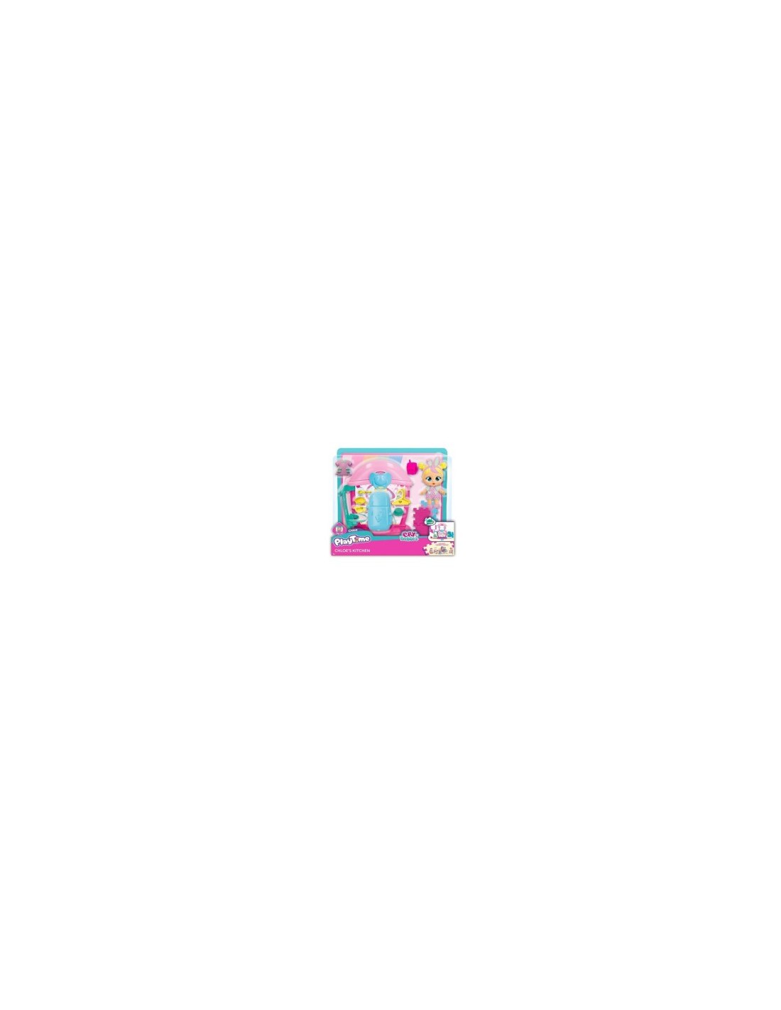 Playtime Cry Babies il Bagno di Bella, Bambola con Mini Playset e 14+ Accessori, Giocattolo per Bambini dai 4 ai 6 Anni