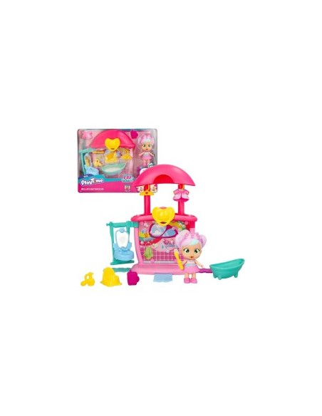 Playtime Cry Babies il Bagno di Bella, Bambola con Mini Playset e 14+ Accessori, Giocattolo per Bambini dai 4 ai 6 Anni