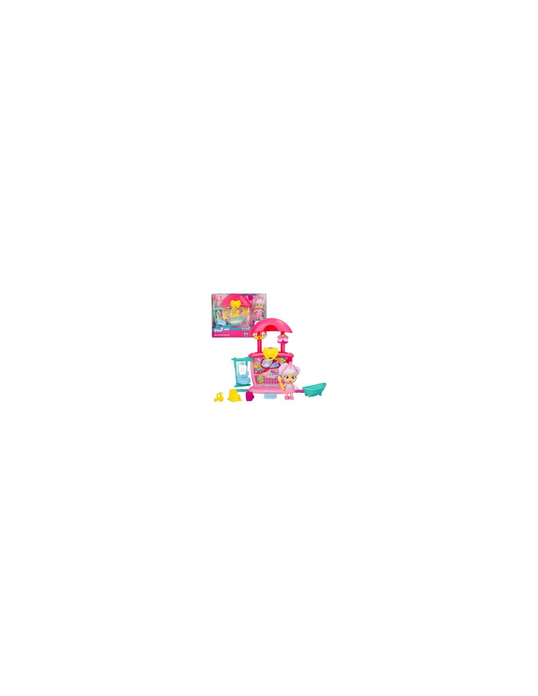 Playtime Cry Babies il Bagno di Bella, Bambola con Mini Playset e 14+ Accessori, Giocattolo per Bambini dai 4 ai 6 Anni