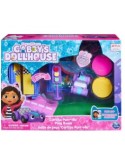 Gabby's Dollhouse, Stanza dei Giochi Purr-ific con la Macchinina Carlita, Giocattoli per Bambini dai 3 Anni