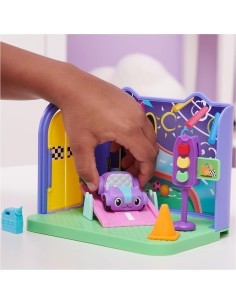 Gabby's Dollhouse, Stanza dei Giochi Purr-ific con la Macchinina Carlita, Giocattoli per Bambini dai 3 Anni