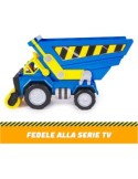 Rubble & Crew, Veicolo Deluxe di Wheeler, Camion Ribaltabile con Luci, Suoni e Personaggio, 3 Anni+