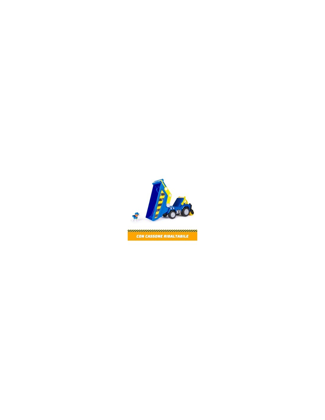 Rubble & Crew, Veicolo Deluxe di Wheeler, Camion Ribaltabile con Luci, Suoni e Personaggio, 3 Anni+
