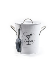 CESTELLO GHIACCIO 17150 BIANCO CON PINZA E COPERCHIO