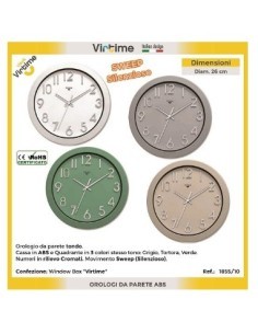 OROLOGIO PARETE 1855/10 ABS D25CM ASSORTITO
