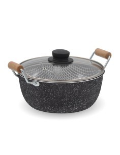 MAXIMA FRIGGITRICE 24CM 2MANICI COPERCHIO VETRO