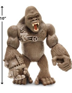 "Lanard Gorilla Articolato Cyber Gorilla con Enormi Pugni Schiaccianti, Action Figure Dettagliata per Scene di Battaglia"