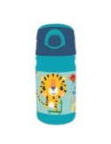 "Bottiglia Tiger Fisher-Price 350 ML, Borraccia per Bambini con Cannuccia, PVC Durevole e Sicuro, Design Allegro di Tigre