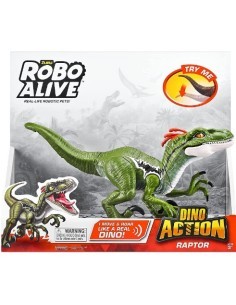ROBO ALIVE ZUR7172 DINO RAPTOR VERSI E AZIONE
