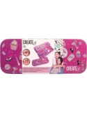 "Create It! Cofanetto Make Up in Latta - Set Trucco per Bambini con Ombretto, Fard, Lucidalabbra e Specchio"