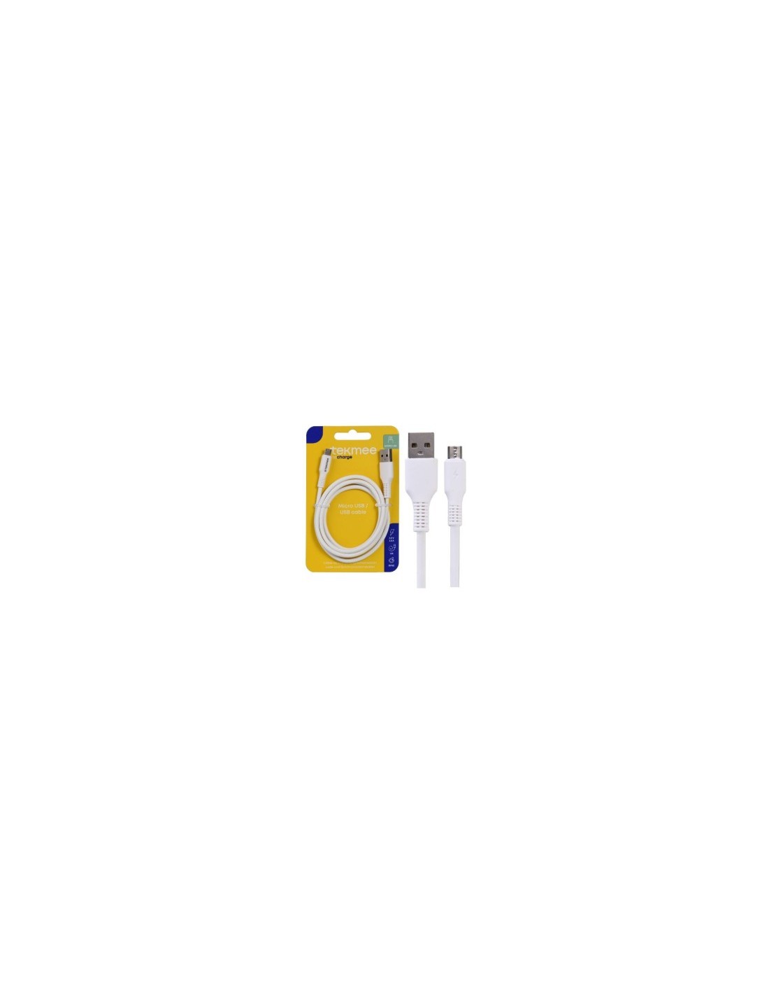 Tekmee Cavo di ricarica USB da Tipo A a Micro USB 1 metro 2A