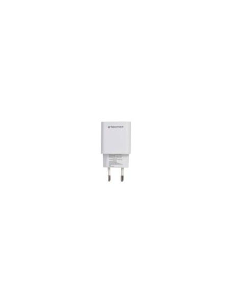 Tekmee Caricabatteria rapido da muro con 2 porte USB-C e USB-A 20W
