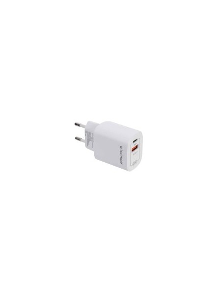 Tekmee Caricabatteria rapido da muro con 2 porte USB-C e USB-A 20W