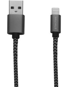 Tekmee Cavo USB Lightning 2A per iPhone Quick Charge 1 Metro Assortito Disponibile in Diversi Colori