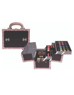 BEAUTY CASE CASUELLE GLITTER ROSA 24X15X18CM