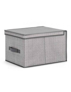 SCATOLA 0213076 TIDY 30X40X25CM CON COPERCHIO GRIGIO