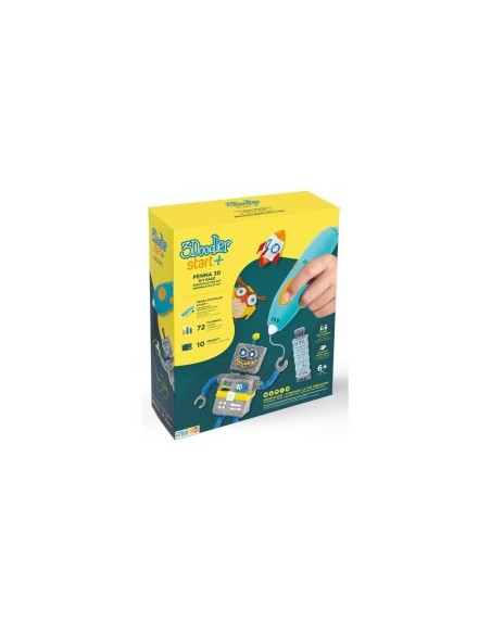 Rocco Giocattoli 3Doodler Start Penna 3D, Penna Creativa 3D per Bambini, Filamenti Biodegradabili, Giocattolo Educativo