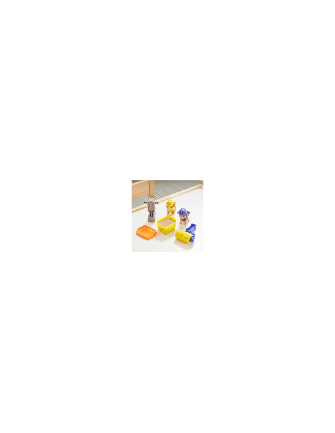 Rubble & Crew, Set di Action Figure Rubble e Mix con Kinetic Sand Build-It, 85,05 g, e Attrezzi per Costruzioni, 3+ Anni