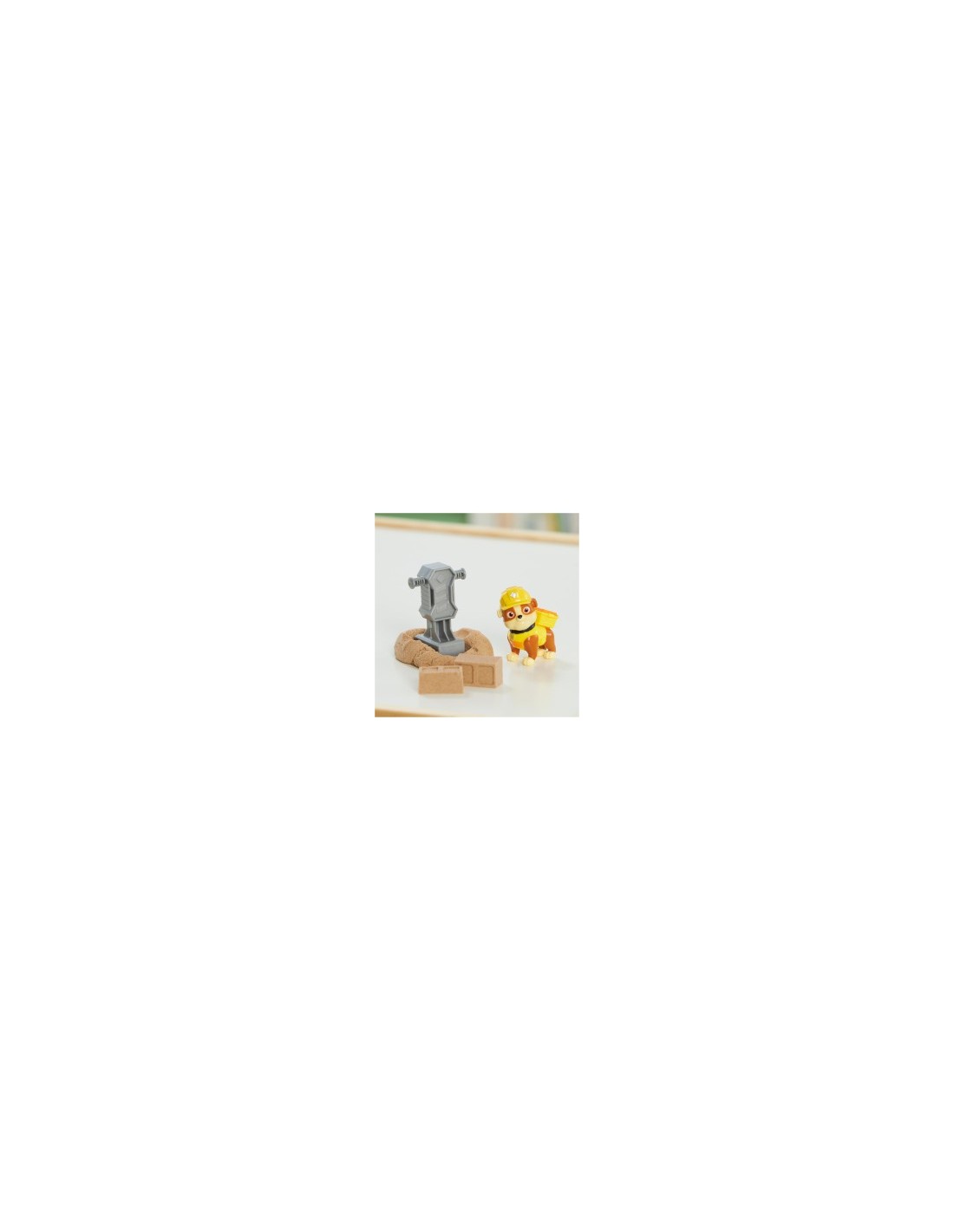 Rubble & Crew, Set di Action Figure Rubble e Mix con Kinetic Sand Build-It, 85,05 g, e Attrezzi per Costruzioni, 3+ Anni