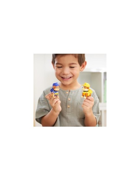 Rubble & Crew, Set di Action Figure Rubble e Mix con Kinetic Sand Build-It, 85,05 g, e Attrezzi per Costruzioni, 3+ Anni