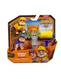 Rubble & Crew, Set di Action Figure Rubble e Mix con Kinetic Sand Build-It, 85,05 g, e Attrezzi per Costruzioni, 3+ Anni
