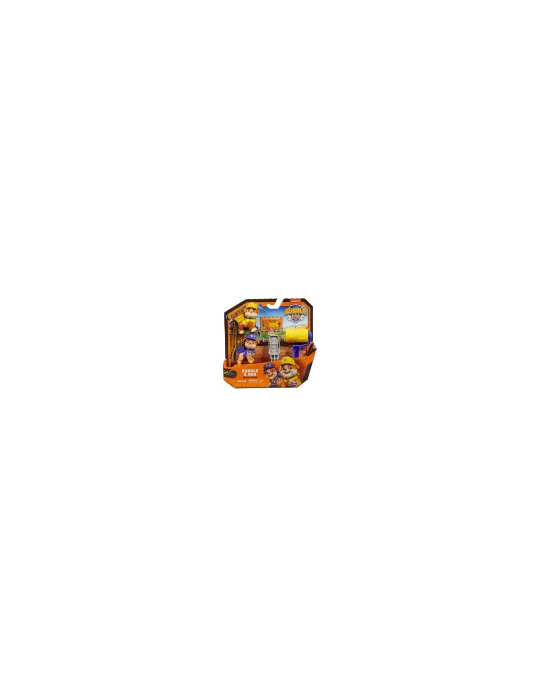 Rubble & Crew, Set di Action Figure Rubble e Mix con Kinetic Sand Build-It, 85,05 g, e Attrezzi per Costruzioni, 3+ Anni