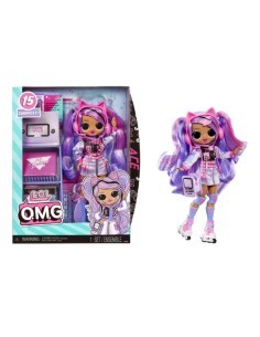 L.O.L. Surprise! OMG Fashion Doll Ace con 15 Sorprese, Abiti e Accessori a Tema Gioco | Età 4+