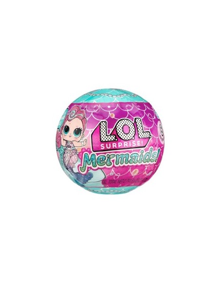 L.O.L. Surprise Mermaids, Giocattoli Sirene, Unboxing Magico, Conchiglia Sorprendente, Accessori e Adesivi, Collezione, Età 3+