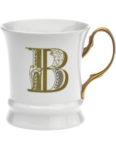Tazzina in Porcellana 80 ml Moka Gold Lettera B by Livellara