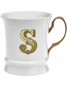 Tazzina in Porcellana 80 ml Moka Gold Lettera S by Livellara