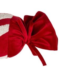 Cuscino Caramella di Natale 14x30cm in Poliestere, Decorazione Festiva, Accessorio Natalizio Adorabile