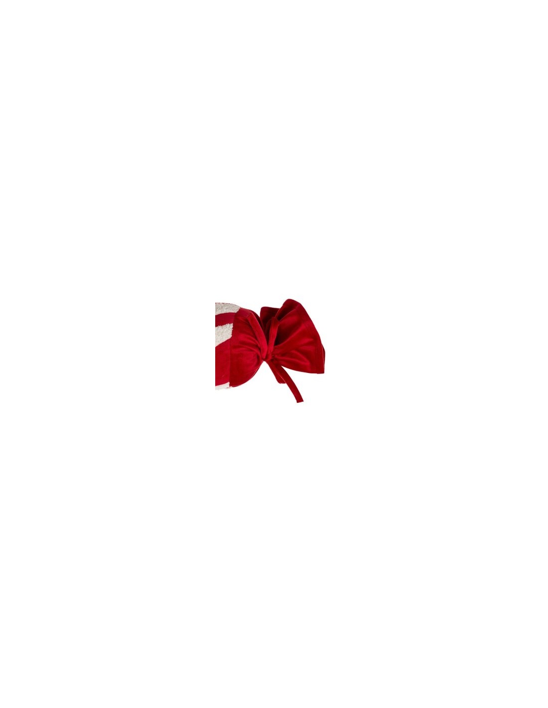 Cuscino Caramella di Natale 14x30cm in Poliestere, Decorazione Festiva, Accessorio Natalizio Adorabile