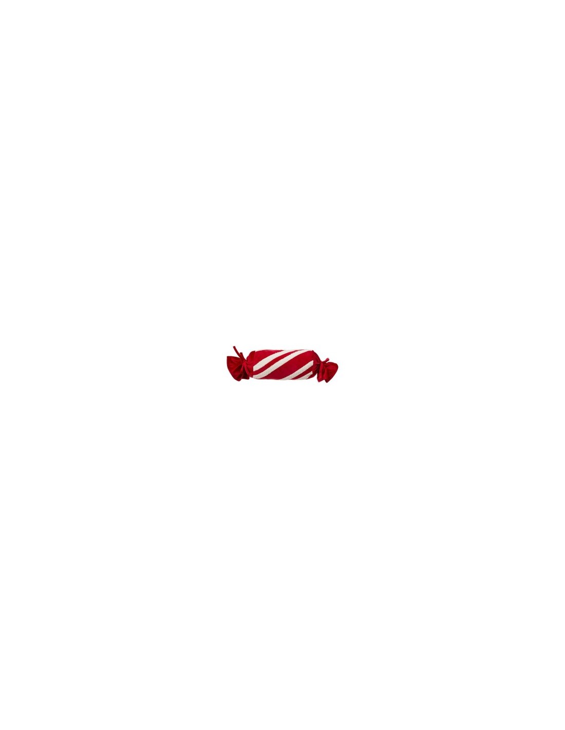 Cuscino Caramella di Natale 14x30cm in Poliestere, Decorazione Festiva, Accessorio Natalizio Adorabile