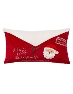 Cuscino Lettera di Natale 30x50cm in Poliestere, Decorazione Festiva, Accessorio Natalizio Elegante