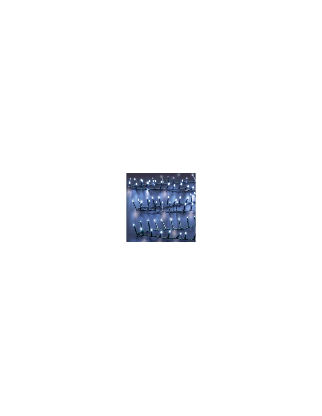 Serie Luminosa di Natale 750 LED, 18 Metri, Bianco Freddo, Esterno, Luci Decorative con 8 Effetti di Luce