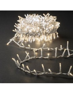 Serie Luminosa di Natale 750 LED, 18 Metri, Bianco Caldo, Esterno, Luci Decorative per Natale, 8 Effetti di Luce