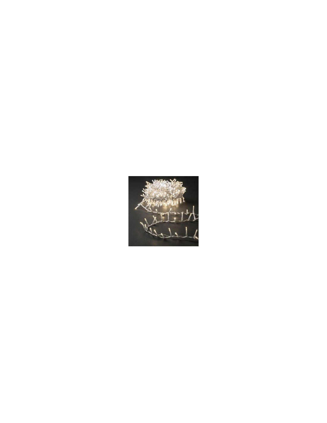 Serie Luminosa di Natale 750 LED, 18 Metri, Bianco Caldo, Esterno, Luci Decorative per Natale, 8 Effetti di Luce