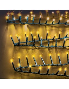 Serie Luminosa di Natale 1000 LED, 25 Metri, Bianco Caldo, Esterno, 8 Funzioni di Luce, Illuminazione Natalizia