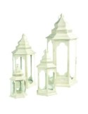 LANTERNA 371459 2 MIS 20X17X40CM METALLO CREMA