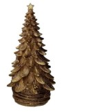 ALBERO RESINA ORO 14X28CM